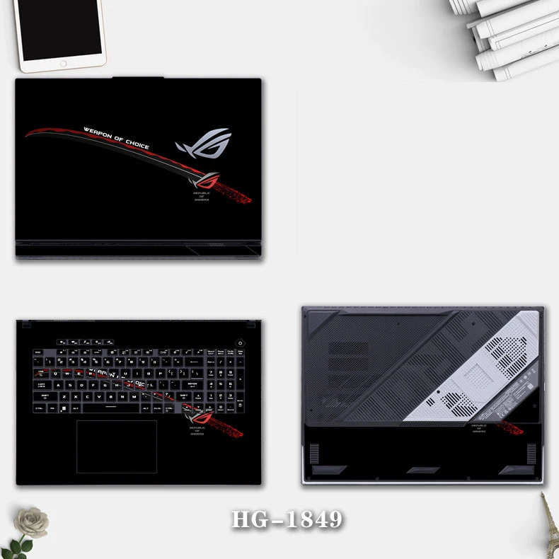 Rtx 3090 24Gb Gddr6X - Autocollants peints pour ordinateur portable ASUS