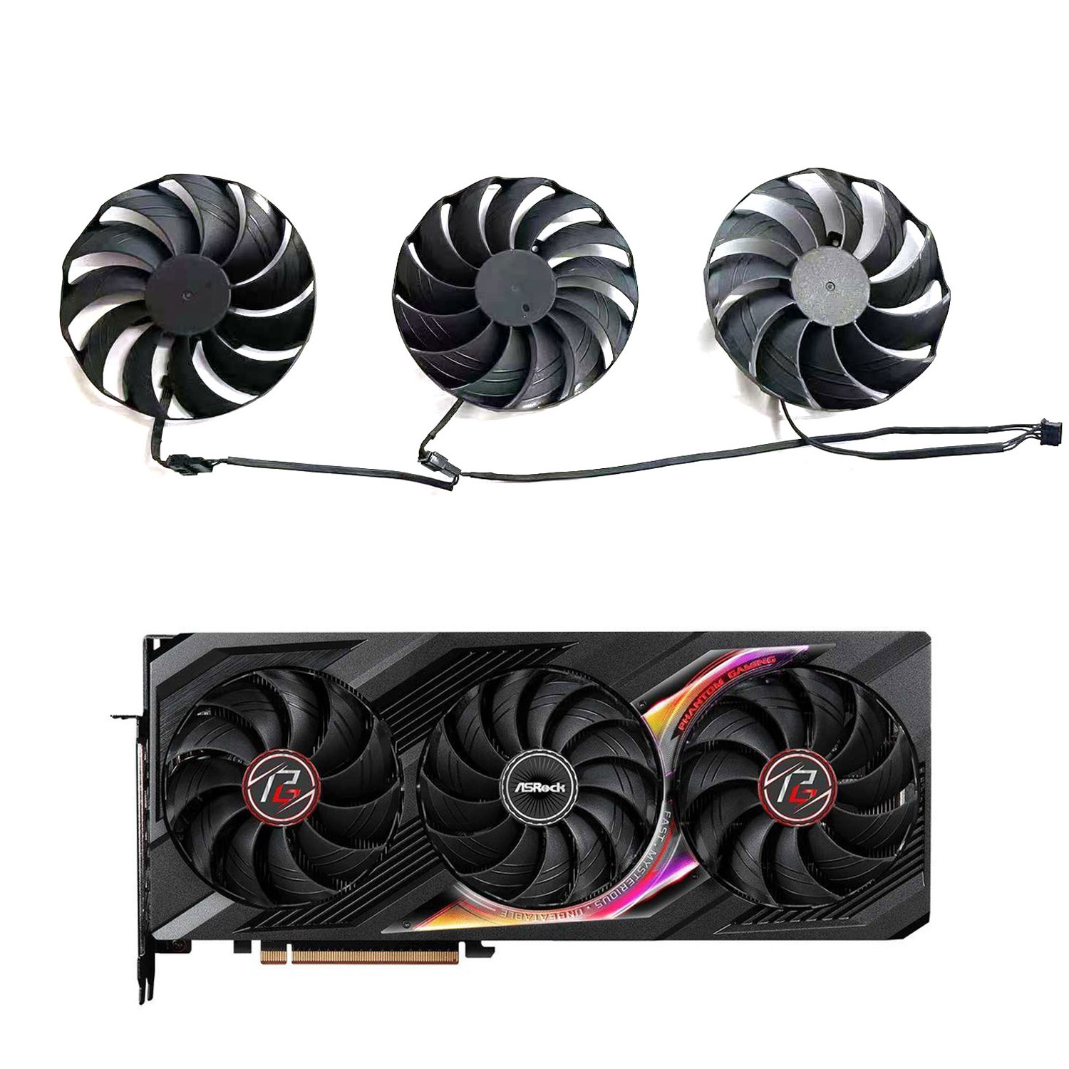 Rx 7800 Xt 16Gb - Ventilateur de remplacement pour carte graphique