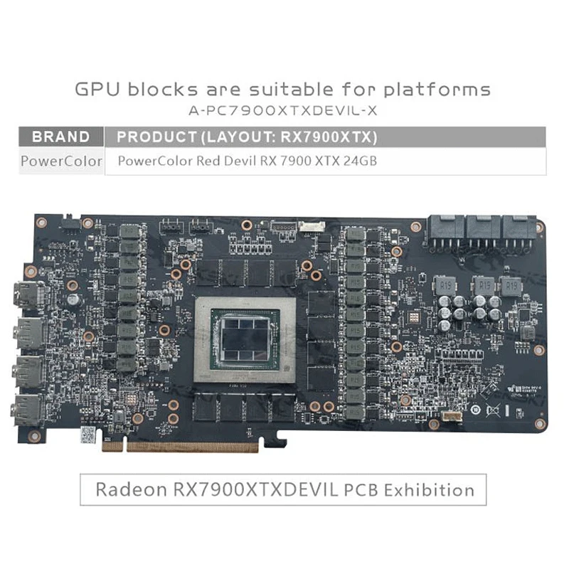 Bykski A-PC7900XTXDEVIL-X bloc - Rx 7900 Xtx 24Gb avis et prix