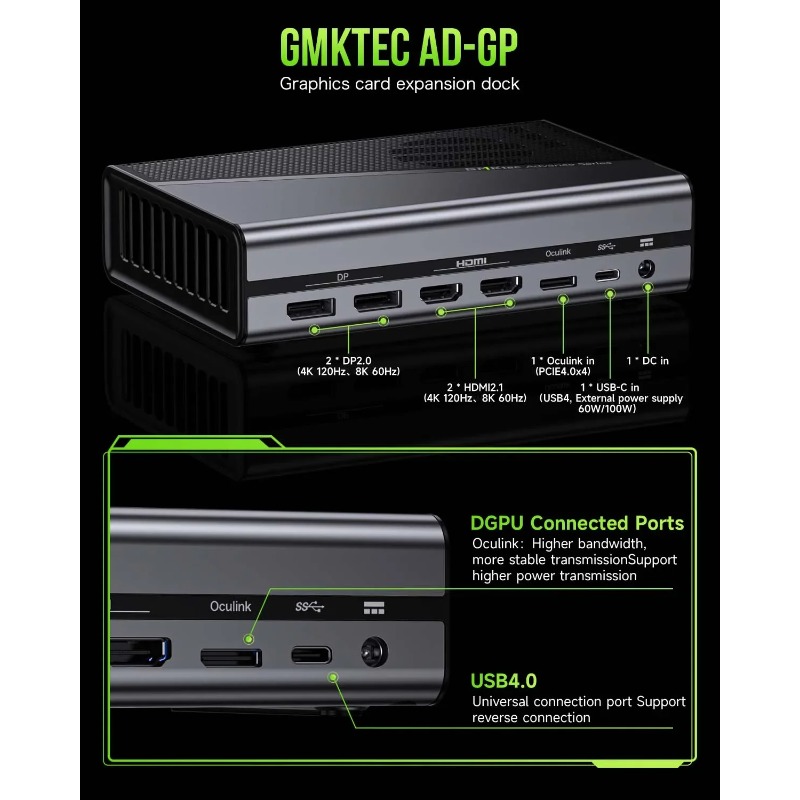 Station d'accueil eGPU Oculink - Oculink Gpu Dock Station avis et prix